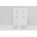 Dangle Drop Earrings Real 14K (585) Yellow Gold Natural Freshwater Pearl Gem Stone Handmade Gift Women E327